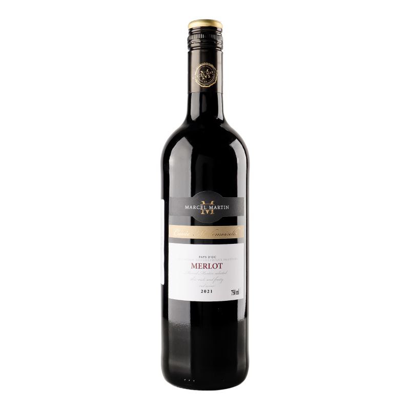Вино червоне сухе Marcel Martin Merlot, 0.75 л. 13%